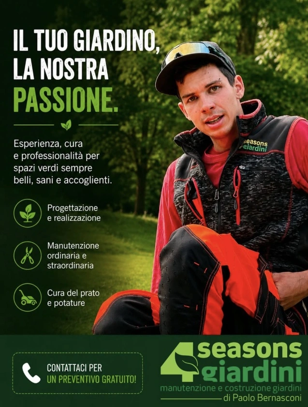 Paolo Bernasconi giardiniere a Mezzovico